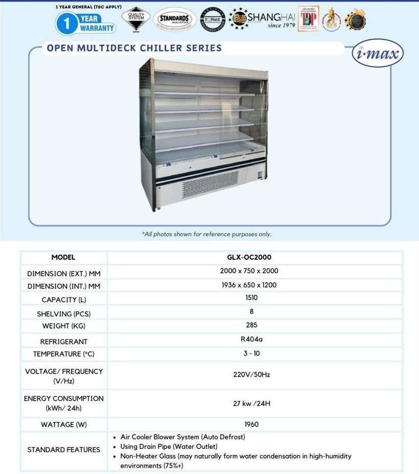 i-max Open 风幕柜系列 / Open Multideck Chiller
