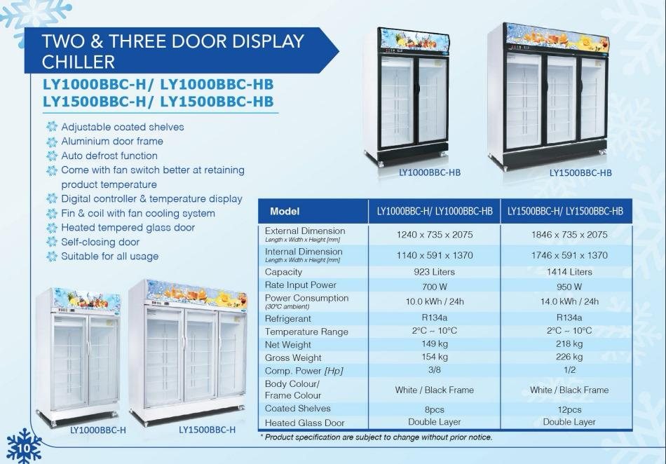 Snow 双门三门展示冷藏柜 LY-BBC / two three door display chiller